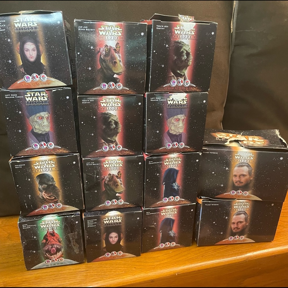 14 Star Wars The Phantom Menace 1999 Taco Bell KFC Pizza Hit Figures Collection
